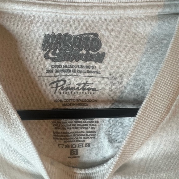 Primitive x Naruto Shippuden Sasuke Blade White T-Shirt in White Size Small - Picture 6 of 6
